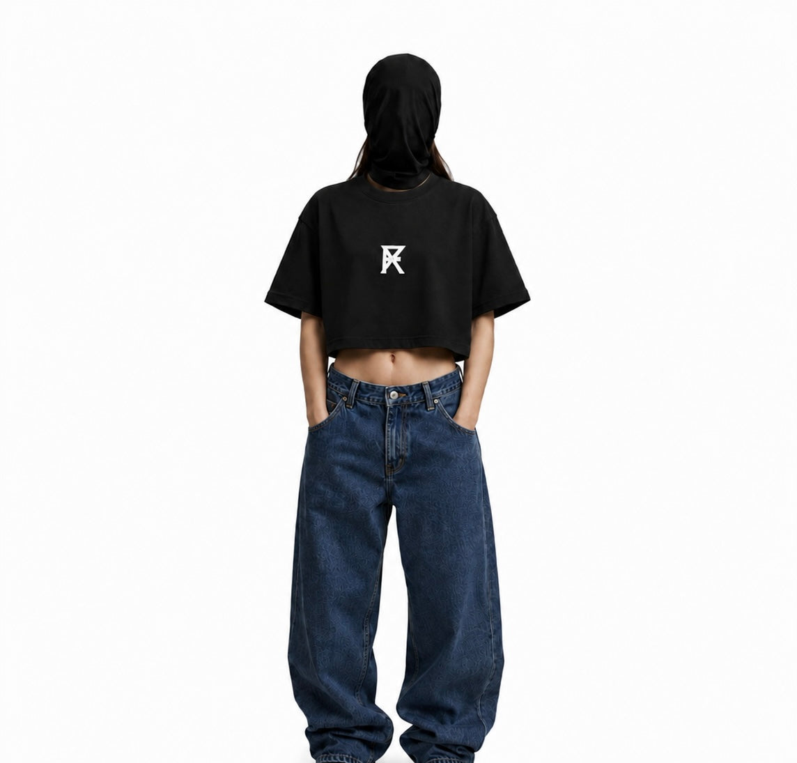 FX HEAVYWEIGHT CROP TOP - CENTER LOGO