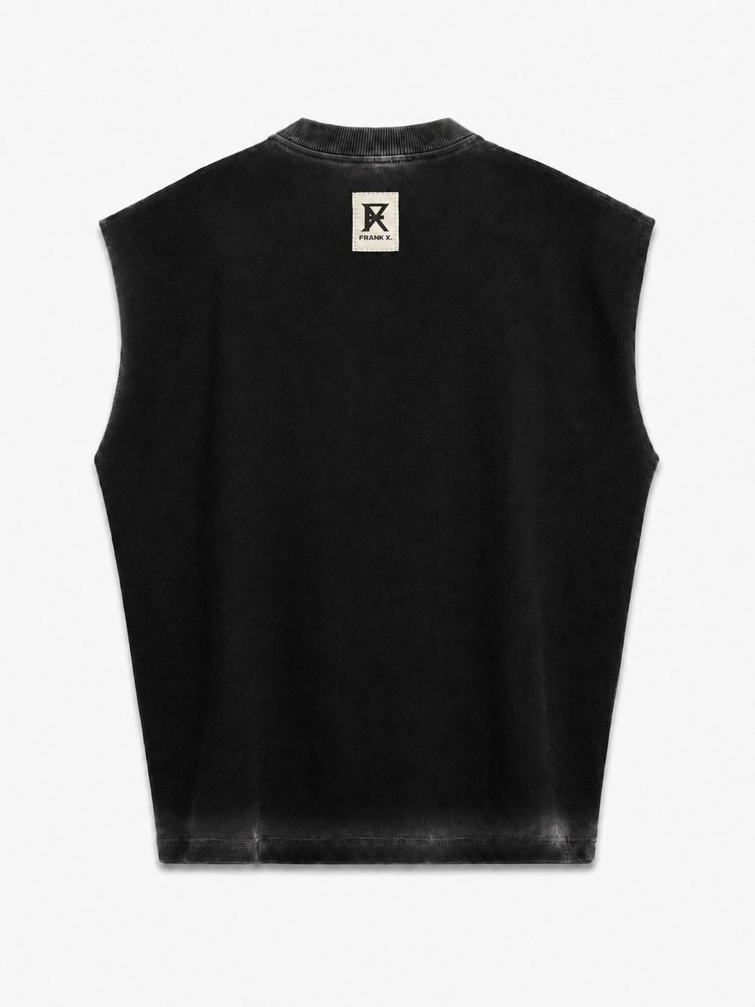 FX SLEEVELESS TEE — WASHED BLACK