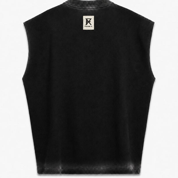 FX SLEEVELESS TEE — WASHED BLACK