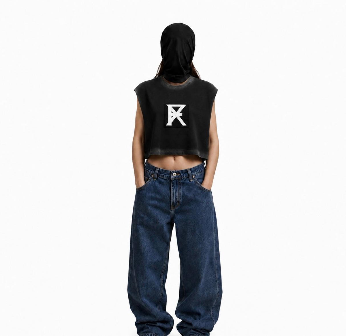 FX SLEEVELESS TEE — WASHED BLACK
