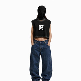 FX SLEEVELESS TEE — WASHED BLACK