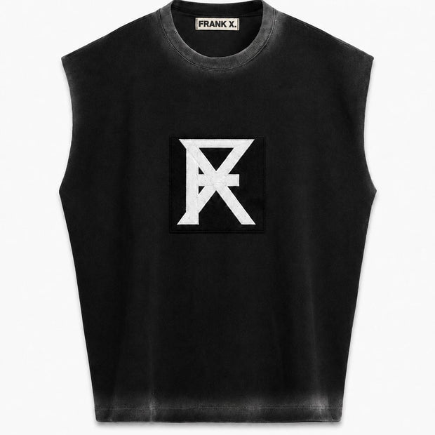 FX SLEEVELESS TEE — WASHED BLACK